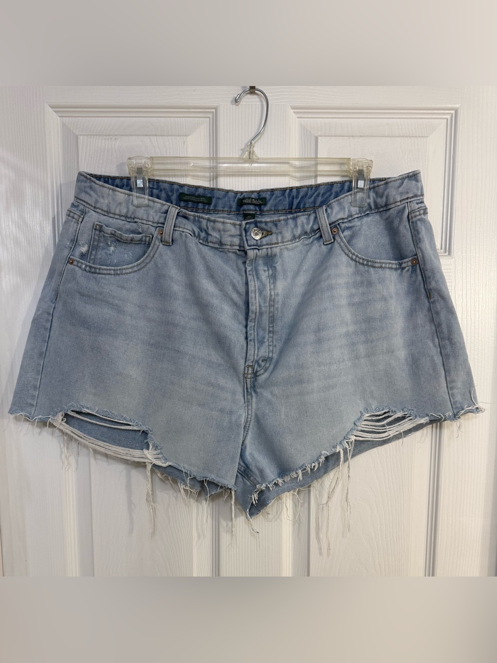 wild fable Light Wash Distressed Denim Shorts